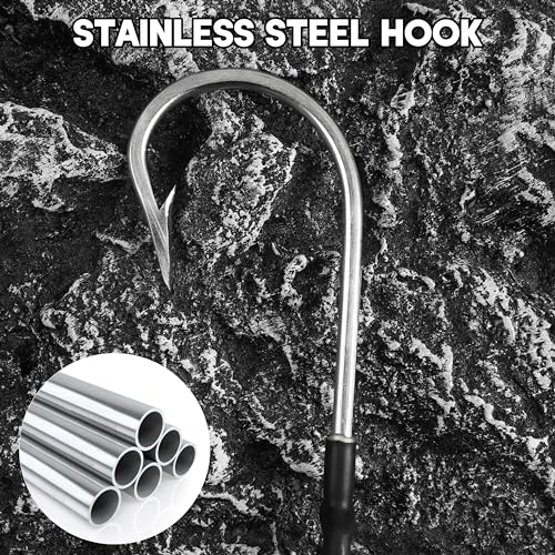 Double Hooks Rig for Trolling Chunking,4pcs Saltwater Trolling Hooks Stainless Steel Double Trolling Hooks Large Big Game Fishing Hooks for Marlin Shark Tuna Wahoo Dorado Fishing - size: 9/0-4pcs
