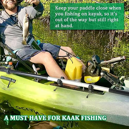 Huntury Kayak Paddle Holder Track Mount, Kayak Fishing Net Holder and Kayak Fishing Poles Holder, Kayak Track Mount Accessories, Kayak Rail Accessories - style: 2026
