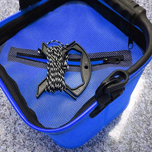 Toasis Live Fishing Bait Bucket 11L 2.9Gal EVA Fish Bucket - color: Blue