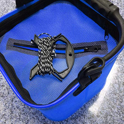Toasis Live Fishing Bait Bucket 11L 2.9Gal EVA Fish Bucket - color: Blue
