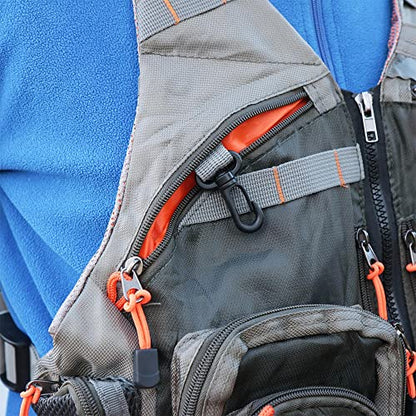 Raprance Fly Fishing Vest Backpack - Adjustable Lightweight and Quick-Dry, with 17 Pocketsfor Trout Bass Saltwate - color: Fv01-green