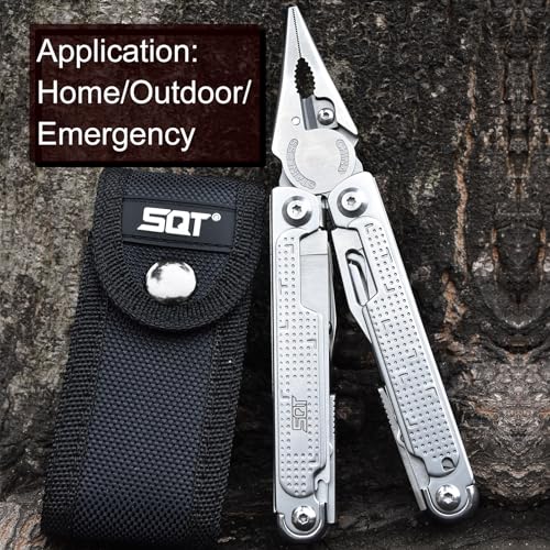 SQT2048 20-in-1 Multitool, Foldable & Self-Locking, Professional Tool for DIY, Home Repairs, Outdoor Camping – Must-Have Gifts for Men, Compact, Durable, All-in-One Tool for Every Task - style: SQT2048