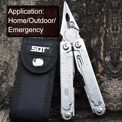 SQT2048 20-in-1 Multitool, Foldable & Self-Locking, Professional Tool for DIY, Home Repairs, Outdoor Camping – Must-Have Gifts for Men, Compact, Durable, All-in-One Tool for Every Task - style: SQT2048
