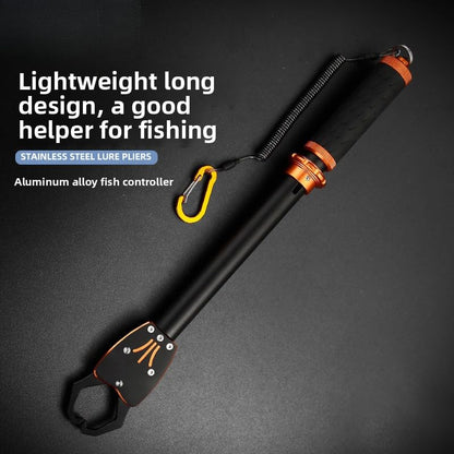 16.2-inch Aluminum Alloy Fish Lip Gripper, 360-degree Rotating Non-Slip Handle (PP Material), Powerful bite, Window Breaker, Lost Hand Rope, Giant Fish, Men's Gift