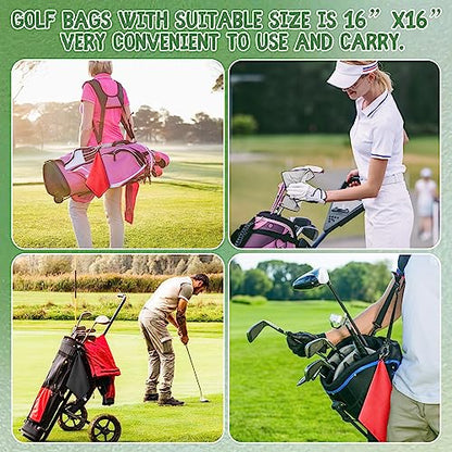 Batiyeer 30 Pcs Bulk Golf Towels for Golf Bags 16'' x 16'' Microfiber Fabric Golf Towel Waffle Pattern with Clip for Bags Men Mini Tournament Fitness Yoga Camping(Black, Gray, Red) - color: Black, Gray, Red
