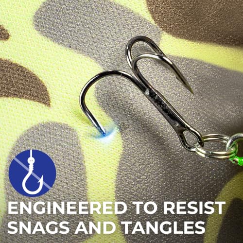KastKing MeshGuard Camo Neoprene Fishing Rod Socks, Fishing Rod Sleeve, Floating Rod Sleeves, Adjustable Lanyard & Built-in Hanging Loop, Fits Casting, Spinning, and Fly Rods - color: Khaki Camo 1 Pcs, style: Casting/Trolling