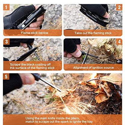 15 in 1 Multitool Pliers, Gifts for Men, White Elephant Gifts for Adults, Stocking Stuffers for Men, Christmas Gift for Dad Him, Husband, Boyfriend, Grandpa - style: Multitool Knife