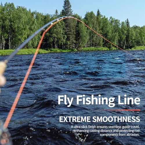 8Fans Fly Fishing Line Combo,Weight Forward Floating Line with Two Welded Loops, Backing Line,Tapered Leader,WF2,WF3,WF4,WF5,WF6,WF7,WF8 - size: WF-3F