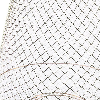 Rustproof Fish Basket Collapsible Floating Galvanized Steel Wire Fish Net Cage for Dock