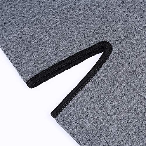 Mile High Life | Pro Tour Caddy Towel | 17" x 40" with 8" Center Slit | Premium Microfiber Waffle Texture - color: Dark Gray, size: 17" x 40"