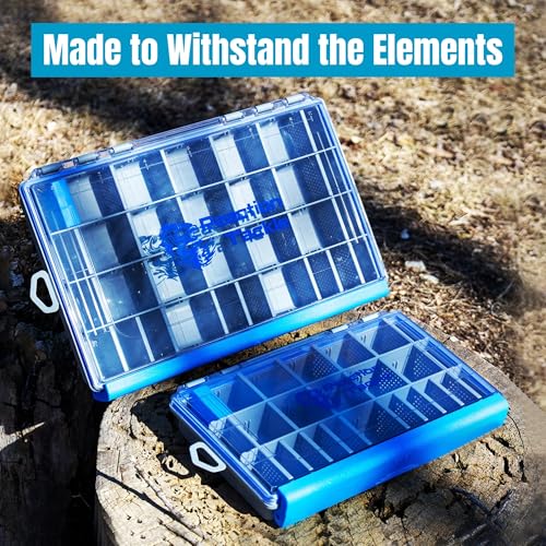 Reaction Tackle Ultra Elite Tackle Trays, Water Resistant Fishing Tackle Box Organizer with Removable Dividers, Sealed Rubber Gasket and One Hand Latch - 3600 (1-Pack) - size: 3600 (1-Pack)