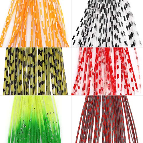 Fly-Tying-Materials-Rubber-Legs-Silicone-Rubber-Skirt 12-24 Colors Fly Tying Supplies - color: 12 Colors kit