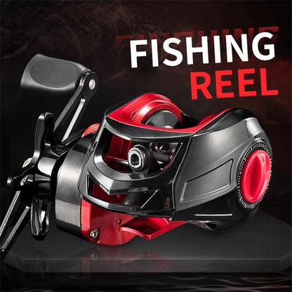 Rooblinos BR Baitcasting Fishing Reel Lightweight Aluminum Spool Fishing Reel 17.6Lbs Max Drag Magnetic Braking System 7.2:1 High-Speed Gear Ratio Saltwater Freshwater Baitcaster Reels