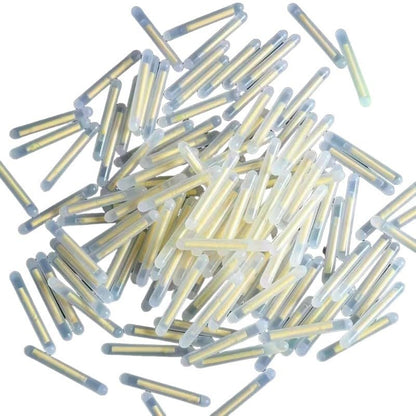 100Pcs Yellow Fishing Float Light Stick Fluorescent Lightstick Fluorescent Dark Glow Sticks Fishing Float Accessories 3mm Corks, Floats Terminal Tackle and Accessories