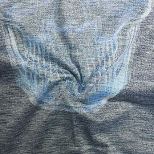Obacle Neck Gaiter Face Mask Bandana for Dust Wind Sun Protection for Men Women - color: Blue-line Skull