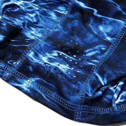 HOT SHOT Cooling Fishing Gaiter - UPF 50 Sun Protection – Breathable Face Mask - color: Mossy Oak Elements Agua - Marlin