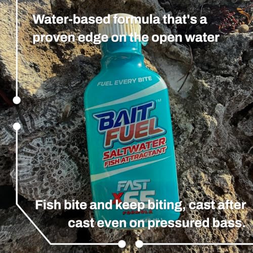 BAITFUEL X65 Saltwater Formula Gel for Fishing: The Supercharged Saltwater Fish Scent Technology with Powerful Attractants and Taste Enhancers that Fish Bite | 5 oz., Single