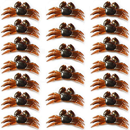20 pcs Crab Fishing Lure Artificial Silica Gel Lifelike Simulation Fake Bait Fishing Tackle 3D Simulation Freshwater Saltwater