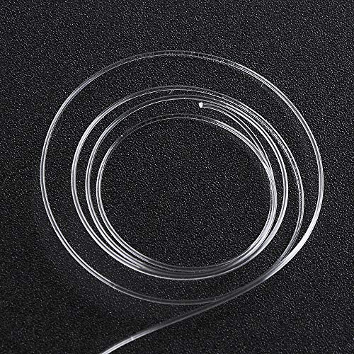 ANGRYFISH 100% Pure Fluorocarbon Fishing Line, Clear/Pink Leader Line | 2-30LB, High Strength, Abrasion-Resistant, Fast-Sinking, Virtually Invisible - Saltwater and Freshwater - color: Clear, size: 19LB/0.370MM-165YD