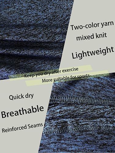 Stringer Bodybuilding Tank Tops Low Cut Off Gym Workout Training Stretch Polyester Quick Dry T Shirts - color: Black&blue, size: Large