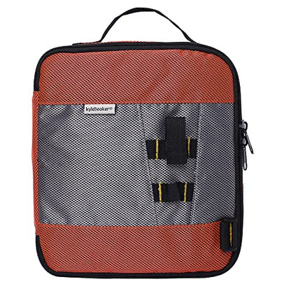 Kylebooker Soft Plastic Bait Storage Binders Organizer Saltwater Fishing Lure Leader Wallet Tackle Binder Bag - color: Orange