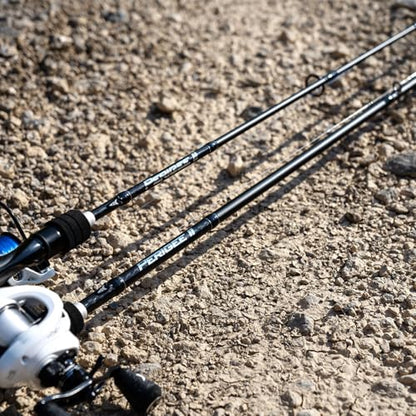 KastKing Perigee II Spinning & Casting Fishing Rods, Fuji O-Ring Line Guides, 24 Ton Carbon Fiber Casting and Spinning Rods - Two Pieces,Twin-Tip Rods - size: 7'0"- Medium - Fast - 2pcs, style: Cast