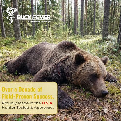 Buck Fever Bear Juice – Synthetically Formulated Bear Bait Attractant – Non-Spoiling, Sweet Synthetic Bear Attractant Scent for Trail Camera - size: 8oz