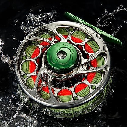 Piscifun Sword Fly Fishing Reel, CNC-Machined Aluminum Alloy Fly Reel - size: 7/8wt, style: Gunmetal-with Line