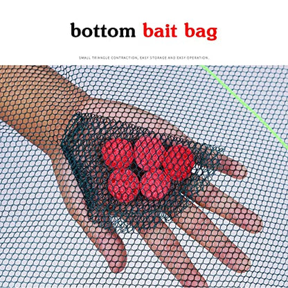 Foldable Drop Fishing Landing Net Crayfish Shrimp Catcher Tank Casting Network Trap Mesh Crab Prawn Bait Cage Eels Mesh for Fish