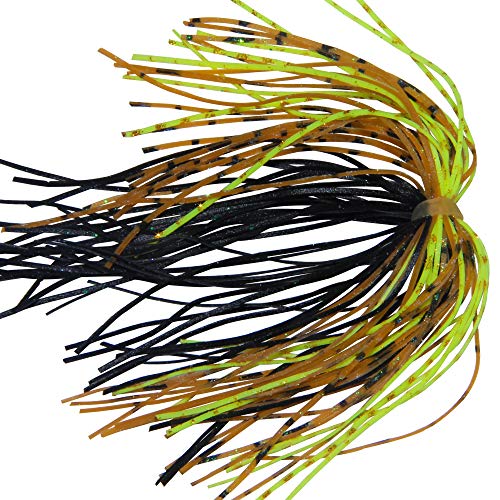 Silicone Jig Skirts DIY Rubber Fishing Jig Lures 12 Bundles 50 Strands Fishing Bait Accessories Spinnerbaits Buzzbaits Spoon Blade Squid Skirt Replacement Part, Fly Tying Material Color Random - size: 12 Bundles
