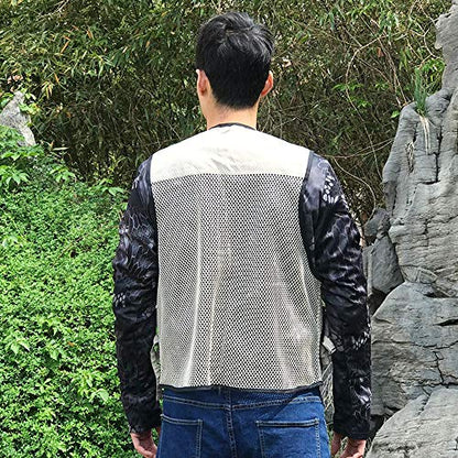 Foldable Outdoor Fishing Camping Travel Mesh Vest, Multi-Pockets Photography Lightweight Vests - color: Beige, size: Large