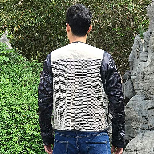 Foldable Outdoor Fishing Camping Travel Mesh Vest, Multi-Pockets Photography Lightweight Vests - color: Beige, size: Medium