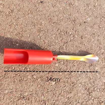 Fishing Rod Holder with Ground Spike Insert, Foldable Plastic Metal Lightweight Stand for Shore Bank Sea Freshwater Saltwater Outdoor Angling