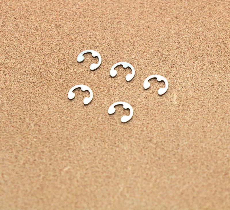 Pack of 5 Set Replace Parts New Shape Circlip Clasp,Gasket,Stainless Steel Parts,Baitcasting Reel Fishing Wheel Install Refit Repair Accessories for ABU C4 C3 OMOTO