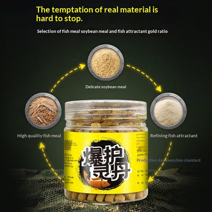 2pcs Ready-to-Use Floating Fishing Pellets, 60g Fishmeal Dough Baits for Carp Catfish Tilapia, 5-10 Mins Non-Dissolving Scented Hookable Bait Pellets for Freshwater Wild & Pond Angling