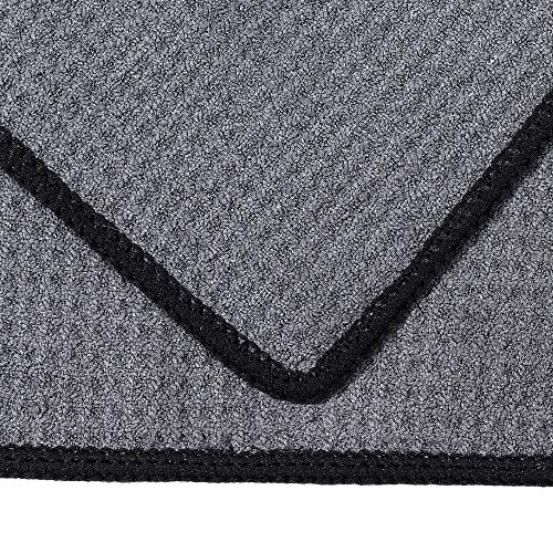 Mile High Life | Pro Tour Caddy Towel | 17" x 40" with 8" Center Slit | Premium Microfiber Waffle Texture - color: Dark Gray, size: 16" x 30"