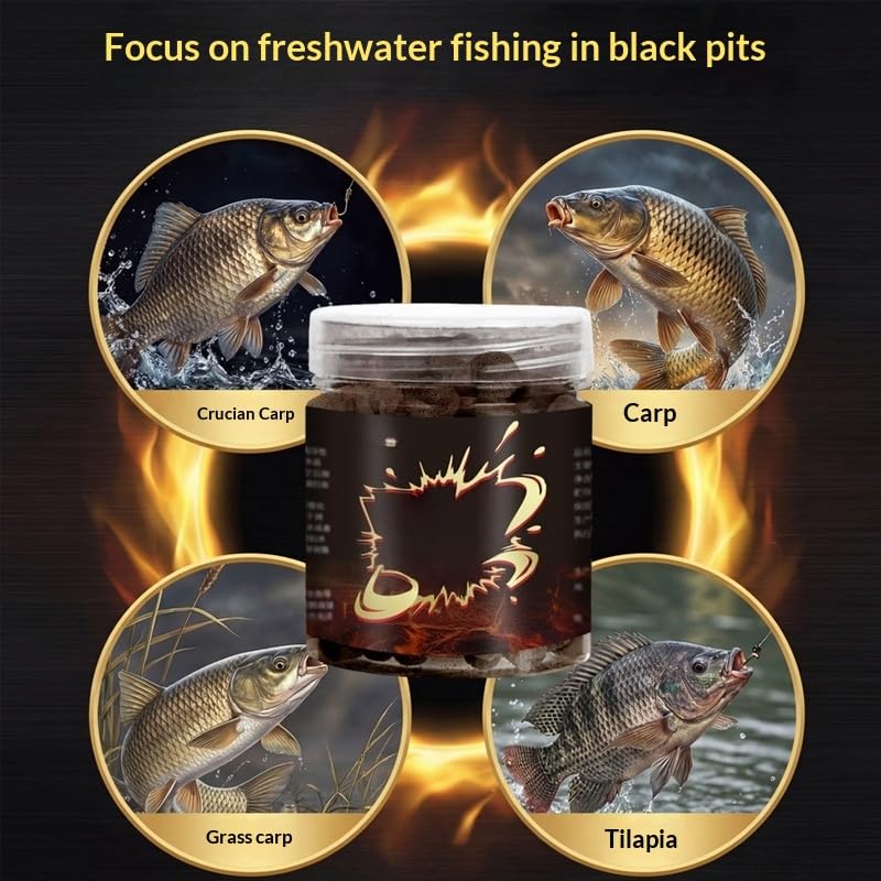 2pcs Ready-to-Use Floating Fishing Pellets, 60g High-Attract Freshwater Feed Lures, Non-Dissolving Scented Floating Dough Baits for Finicky Carp, Catfish, Tilapia