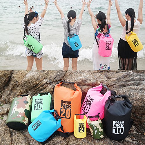 Dry Sack/Floating Waterproof Bag 2L/5L/10L/20L/30L for Boating, Kayaking, Hiking, Snowboarding, Camping, Rafting, Fishing and Backpacking - color: Black, size: 30L