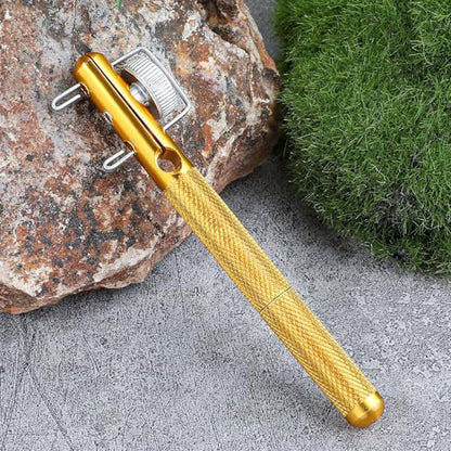 2Pcs Fishing Line Knot Tying Tool Metal Fishing Hook Tie Device Manual Portable Fishing Tie Hook Practical Knot Angler Accessories for Hooks Lures Lines Easy Tying and Protection