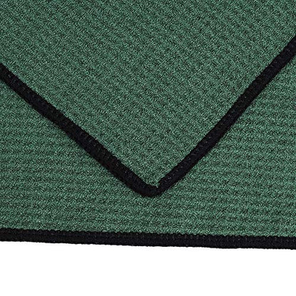Mile High Life | Pro Tour Caddy Towel | 17" x 40" with 8" Center Slit | Premium Microfiber Waffle Texture - color: Green, size: 16" x 30"