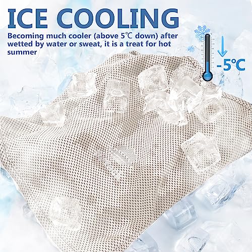 Balaclava Ski Mask, Sun UV Protection Breathable Full Head Face Mask for Men Women Skiing Cycling - color: Beige
