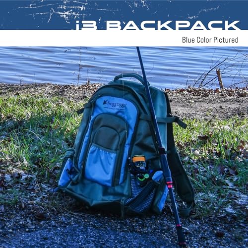 FROGG TOGGS Fishing Sling Pack, Easy Hands-free Fishing Tackle Storage Bag With Water Bottle Pocket - color: Blue