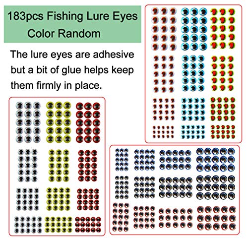 Unpainted Fishing Lures Making Kit DIY Blank Lures Crankbaits Minnow Jerkbait Hard Bait Set with Treble Hooks, Split Rings, Lure Eyes, Lure Stickers Lure Making Supplies Make Your Own Fishing Lures - style: 276pcs Lure Making Kit