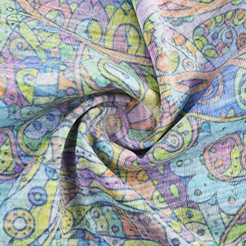 Obacle Seamless Face Mask Rave Bandana Men Women for Dust Sun Wind Protection - color: Colorful Oval