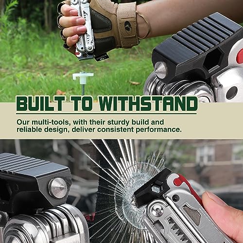 MOSSY OAK Multitool, 19-in-1 Stainless Steel Multi Tool Pliers, Self-locking EDC Gear with Sheath for Outdoor, Survival, Camping, Hiking, Father Day Gifts - style: 19-in-1 Self-Locking EDC Tool