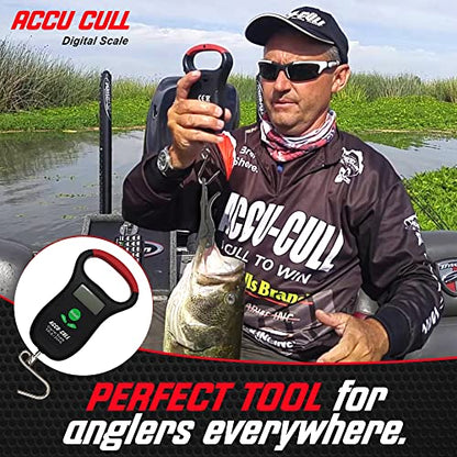 Accu Cull Fish Culling System Digital Fish Scale - Fishing Gear - Portable Fish Weight Scale Fishing Gifts for Men - Fish Scales Digital Weight for Tournament - Bass Fishing Gear, Fishing Accessories