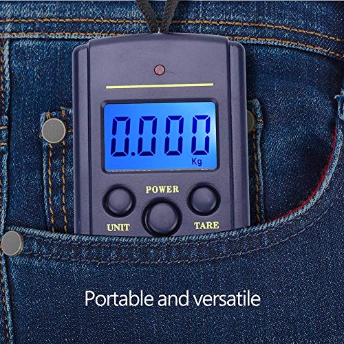TARSHYRY Digital Fish Scale with Hook, LCD Luggage Scale Fishing Scale, Ergonomic Handle Fishing Accessories Gifts for Men