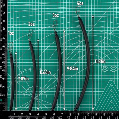 Dr.Fish 6 Pack Dragging Weights for Catfishing, Drifting Weight Freshwater Fishing Sinkers Bottom Search Slip Stick Trolling Catfish Tackle Gear - size: 4oz-6 Pack