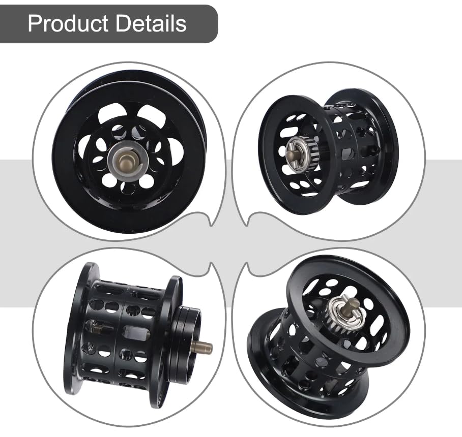 Pack of 1 Replace Parts New Fishing Reel Spool Aluminum Alloy Wheel Cup Shallow Spool for Alphas 21/22 SV TW Fishing Tackle Tool Equipment - color: Silver 1pcs