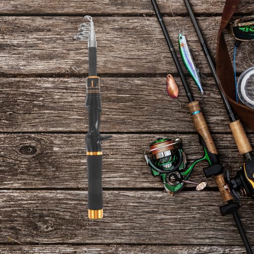 VICASKY Telescoping Fishing Pole Portable Extendable Fishing Rod for Saltwater and Freshwater Lightweight Travel Rod with Ergonomic Handle for Precision Casting